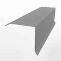Планка примыкания к стене нижняя для кровли 0,45 мм (RAL 7004) оцинкованная, с порошковым покрытием
