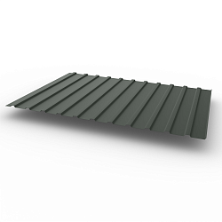 Профнастил С10 - 0,35х1180мм (RAL 7010) оцинкованный, с полимерным покрытием (Полиэстер)