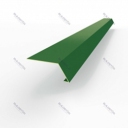 Карнизная планка RAL 6002 оцинкованная c порошковым покрытием 0,45мм полиуретан