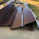 Ендова нижняя плоская 0,45 мм (RAL 7004) оцинкованная c полимерным покрытием