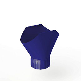 Воронка желоба оцинкованная накладная порошок ф150мм RAL 5002