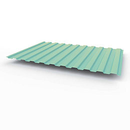Профнастил С8 - 0,5х1180мм (RAL 6027) оцинкованный, с полимерным покрытием (полиэстер)