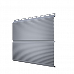 ЭкоБрус 0,345 Gofr 0,45 PE RAL 9006бело-алюминиевый