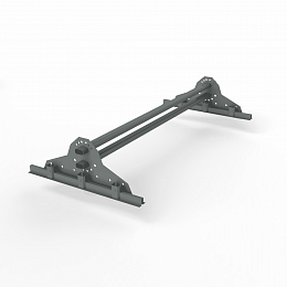 Снегозадержатель трубчатый плоскоовальный 3000мм фальц 40x20-1,0-2,0-3 оцинкованная сталь с порошковым покрытием RAL 7005