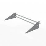 Снегозадержатель трубчатый плоскоовальный 1000мм универсальный 25-1,0-1,0-2 оцинкованная сталь с порошковым покрытием RAL 7004