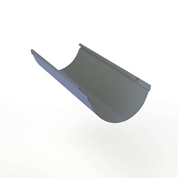 Желоб водосточный оцинкованный порошок ф220х2000мм RAL 7000