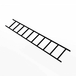 Лестница фальц кровельная 2000мм холоднокатанная сталь с порошковым покрытием RAL 9005