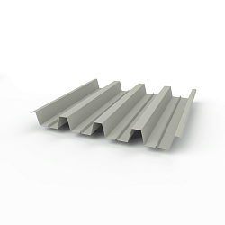 Профнастил Н60 (RAL 7044) 0,5х845мм оцинкованный, с полимерным покрытием (Полиэстер)