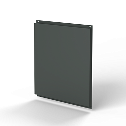 Фасадная металлокассета 1160x1160 (RAL 7043) открытого типа, с порошковым покрытием 0,7 мм