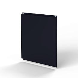 Фасадная металлокассета 1160x530 (RAL 5004) открытого типа, с порошковым покрытием 0,7 мм