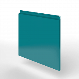 Фасадная металлокассета закрытого типа оцинкованная с порошковым покрытием 0,7x1165х550мм RAL 5021 Водная синь