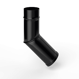 Колено водосточное оцинкованное порошок ф120мм RAL 9005