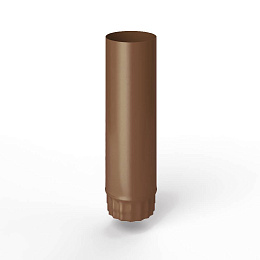 Труба водосточная оцинкованная порошок ф130х1250мм RAL 8024