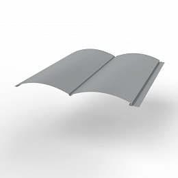 Металлосайдинг Блок-Хаус оцинкованный с полимерным покрытием 0,45х360мм RAL 7004