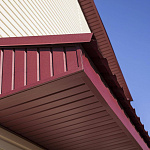 Софит металлический без перфорации оцинкованный с полимерным покрытием 0,45x357мм  RAL 2004