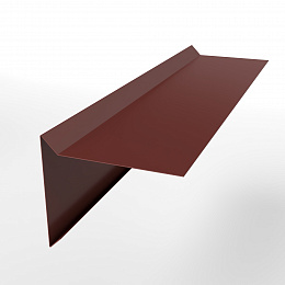 Планка ветровая 0,45 мм (RAL 3009) простая, с порошковым покрытием