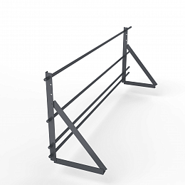 Ограждение кровельное функция снегозадержатель 3000мм универсальный 1200-25-1-2-3 холоднокатанная сталь с порошковым покрытием RAL 7024