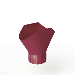 Воронка желоба оцинкованная накладная порошок ф120мм RAL 4002