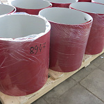 Лист оцинкованный 0,7х1250мм (RAL 3002) с полимерным покрытием (полиэстер)