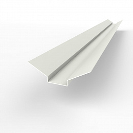 Ендова верхняя фигурная 0,45 мм (RAL 9010) оцинкованная c порошковым покрытием