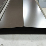 Конек кровельный 0,45 мм RAL 9003 оцинкованный, c полимерным покрытием