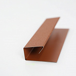 Торцевая планка (RAL 8004) оцинкованная, с порошковым покрытием 0,45 мм (ширина более 625 мм)