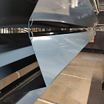 Конек фигурный 0,45 мм RAL 7022 оцинкованный, с порошковым покрытием