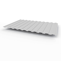Профнастил С8 - 0,35х1180мм (RAL 7047) оцинкованный, с полимерным покрытием (полиэстер)