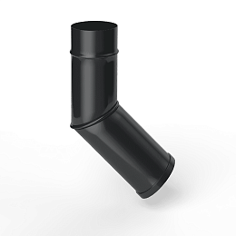 Колено водосточное оцинкованное порошок ф180мм RAL 9004