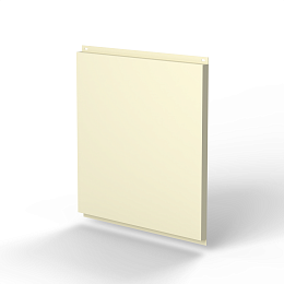 Фасадная металлокассета 795x530 (RAL 1013) открытого типа, с порошковым покрытием 0,7 мм