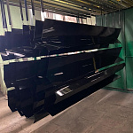 Парапет плоский RAL 9004 полиэстер 1,2 мм