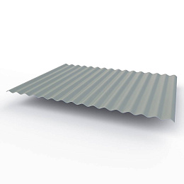 Профнастил С15 (RAL 9006) полиэстер 0,45х1180мм