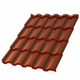 Металлочерепица МП Монтекристо-ML (AGNETA-20-Copper\Copper-0,5)