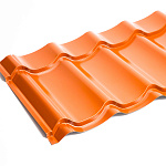 Металлочерепица Монтеррей классик оцинкованная с полимерным покрытием 0.4x1180мм  RAL 1015