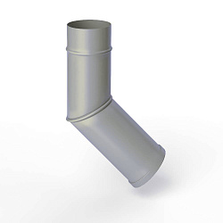 Колено водосточное оцинкованное порошок ф90мм RAL 7004