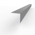 Планка угла внешнего RAL 7030 оцинкованная c порошковым покрытием 0,45мм
