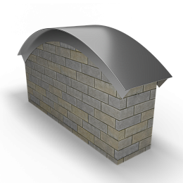 Парапет радиусный 1 мм (Цинк)