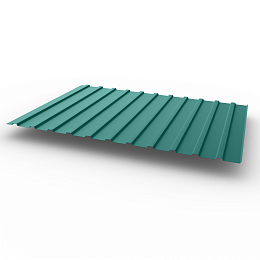 Профнастил С10 - 0,4х1180мм (RAL 6033) оцинкованный, с полимерным покрытием (Полиэстер)