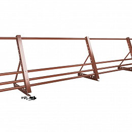 Ограждение кровельное 2000мм 
универсальный 1200-25-1-2-2 оцинкованная сталь с порошковым покрытием RAL 8004