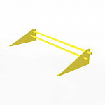 Снегозадержатель трубчатый плоскоовальный 3000мм фальц 25-1,2-2,0-3 оцинкованная сталь с порошковым покрытием RAL 1018