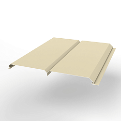 Металлосайдинг Экобрус оцинкованный с полимерным покрытием 0,45x345мм  RAL 1015