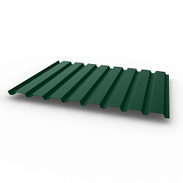 Профнастил С20 - 0,35х1150мм (RAL 6028) оцинкованный, с полимерным покрытием (Полиэстер)