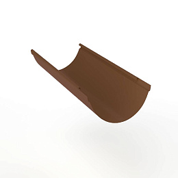 Желоб водосточный оцинкованный порошок ф120х2000мм RAL 8024