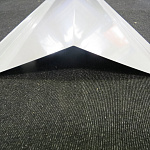 Конек фигурный 0,45 мм RAL 9001 оцинкованный, с порошковым покрытием