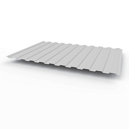 Профнастил С8 - 0,7х1180мм (RAL 7047) оцинкованный, с полимерным покрытием (полиэстер)