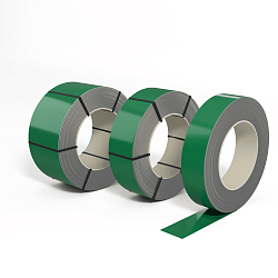 Лента оцинкованная (Штрипс) 0,4 мм (RAL 6032) с полимерным покрытием (полиэстер)