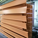 Н-образная планка (RAL 1034) оцинкованный с порошковым покрытием 0,45 мм