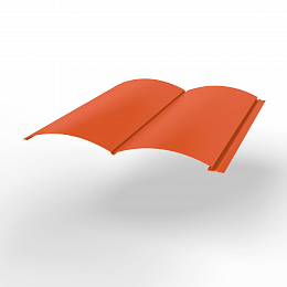 Металлосайдинг Блок-Хаус оцинкованный с полимерным покрытием 0,45х360мм RAL 2004