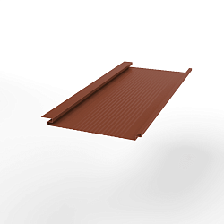 Металлосайдинг Вертикаль gofr оцинкованный с полимерным покрытием 0,45x200мм  RAL 8004