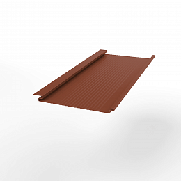 Металлосайдинг Вертикаль gofr оцинкованный с полимерным покрытием 0,45x200мм  RAL 8004